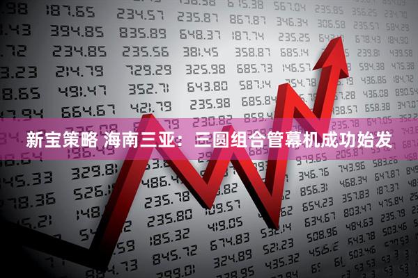 新宝策略 海南三亚：三圆组合管幕机成功始发