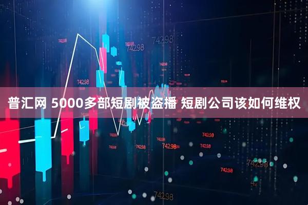 普汇网 5000多部短剧被盗播 短剧公司该如何维权